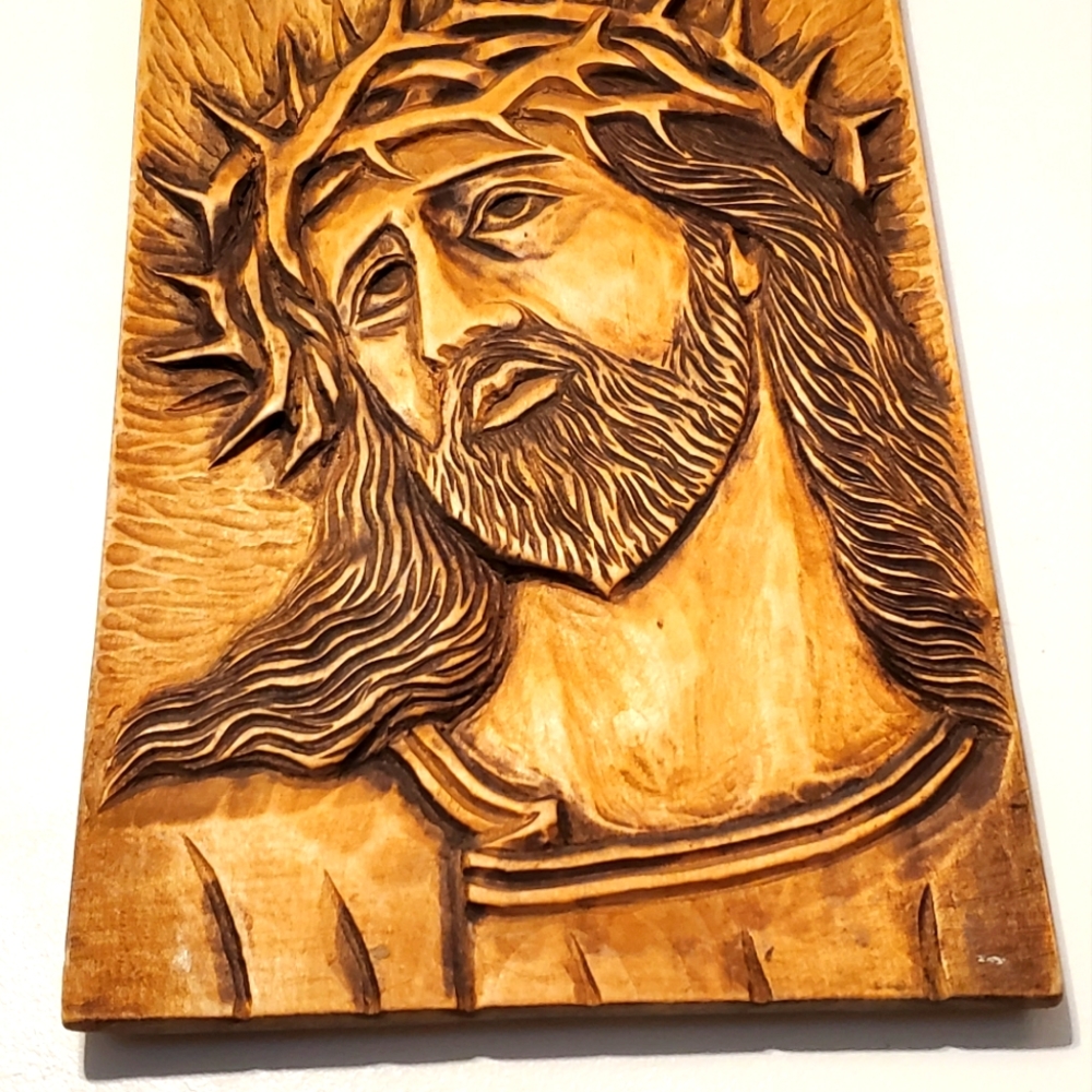 Crown of Thorns Carved Wood